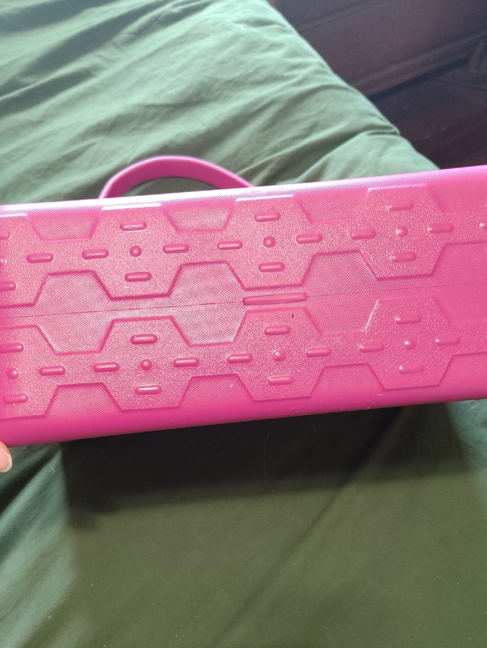 Hot Pink Women's Beach Utility Tote Bag - Picture 6 of 8